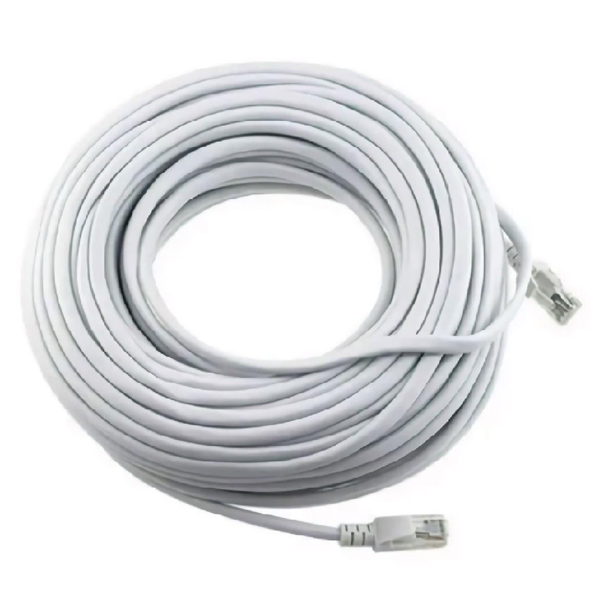 GENERICO - Cable Red Cat 5 Armardo Por 30 metros Gris RJ45 Red LAN
