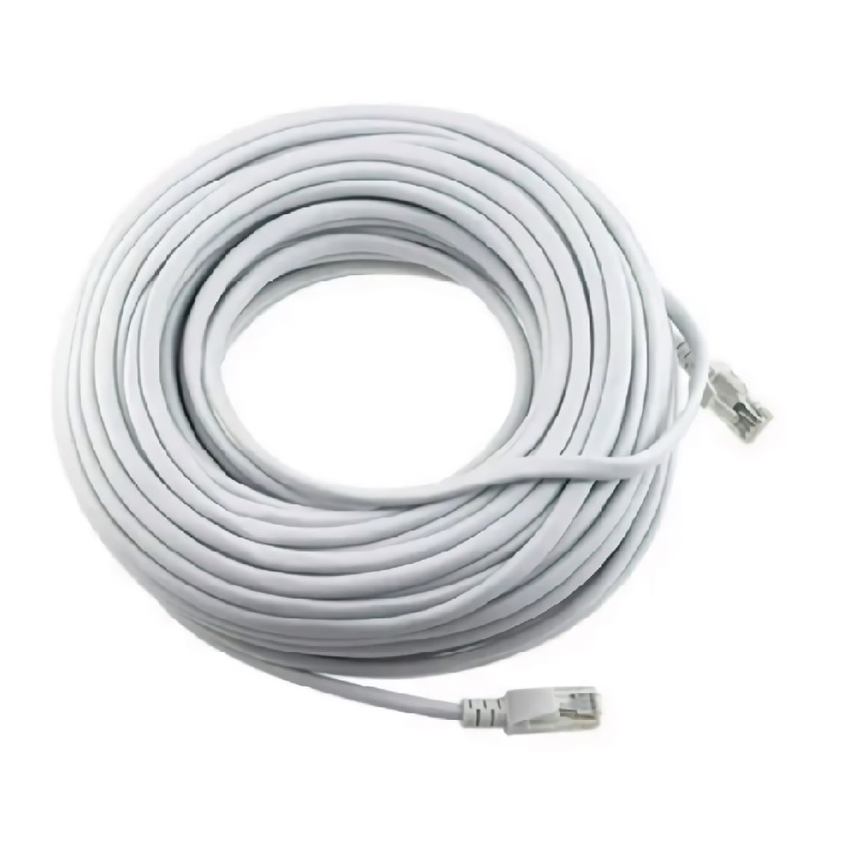 GENERICO - Cable Red Cat 5 Armardo Por 30 metros Gris RJ45 Red LAN