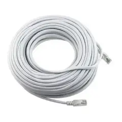 GENERICO - Cable Red Cat 5 Armardo Por 50 metros Gris RJ45 Red LAN