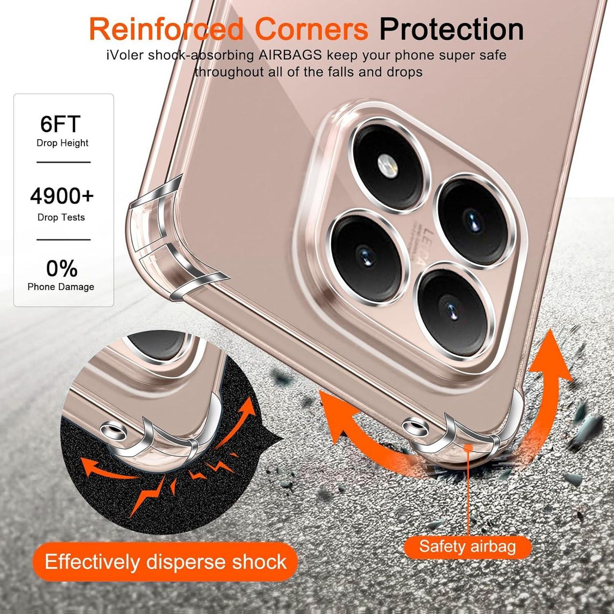 GENERICO - Carcasa Antishock transparente para Xiaomi 15T 5g - Agua