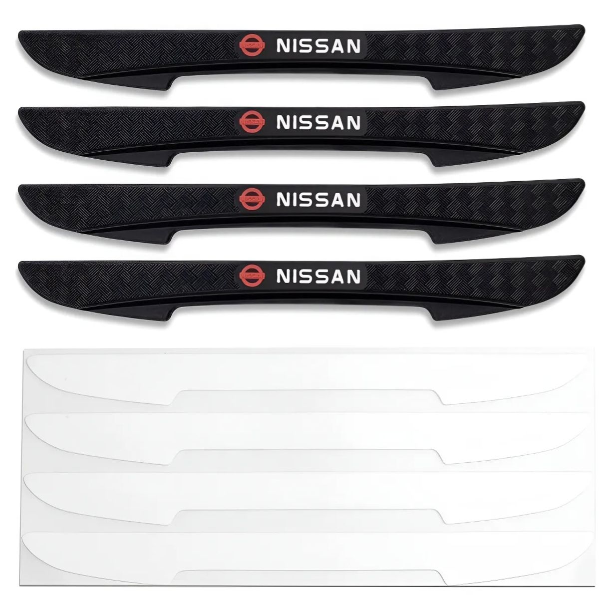 GENERICO - Set Protector Goma Puerta Retrovisor Auto para Nissan