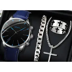 GENERICO - Set reloj y accesorios para hombre