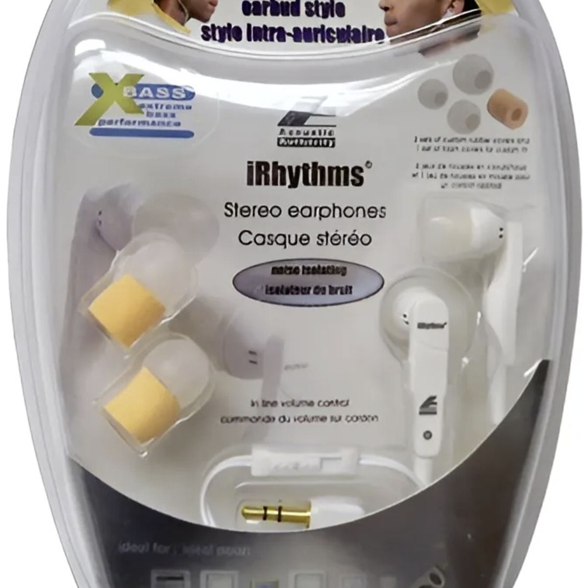 GENERICO - Audifonos Cyber Acoustics Aislacion Ruido Control Volumen Blanco