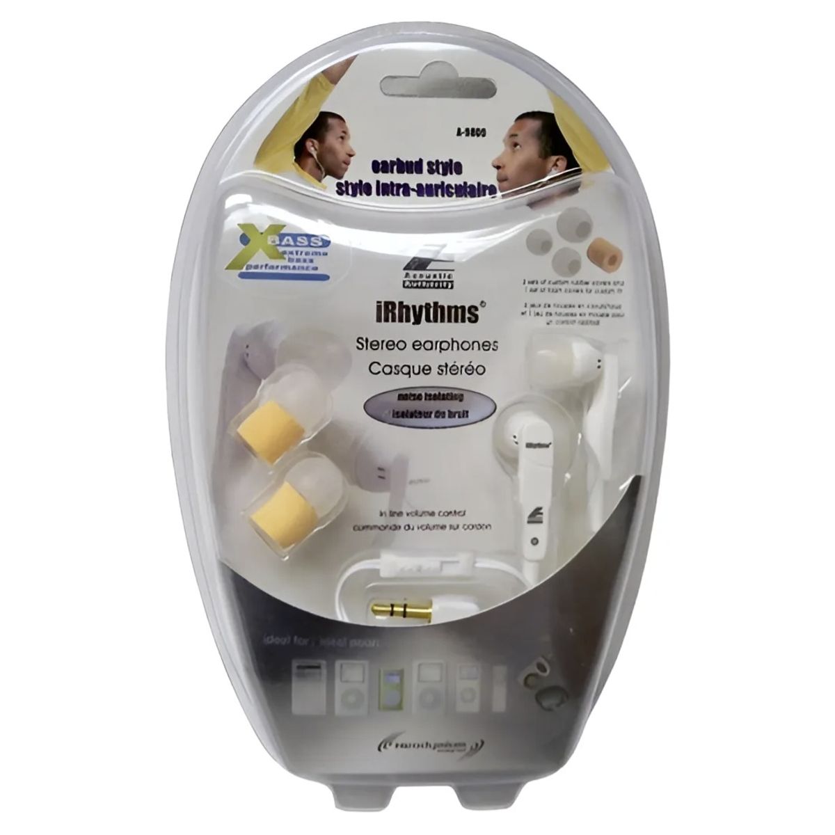 GENERICO - Audifonos Cyber Acoustics Aislacion Ruido Control Volumen Blanco