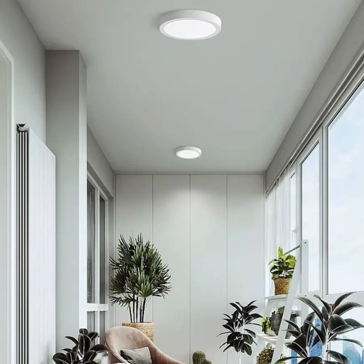 AVC - PANEL LED SOBREPUESTO REDONDO 6W FRIO