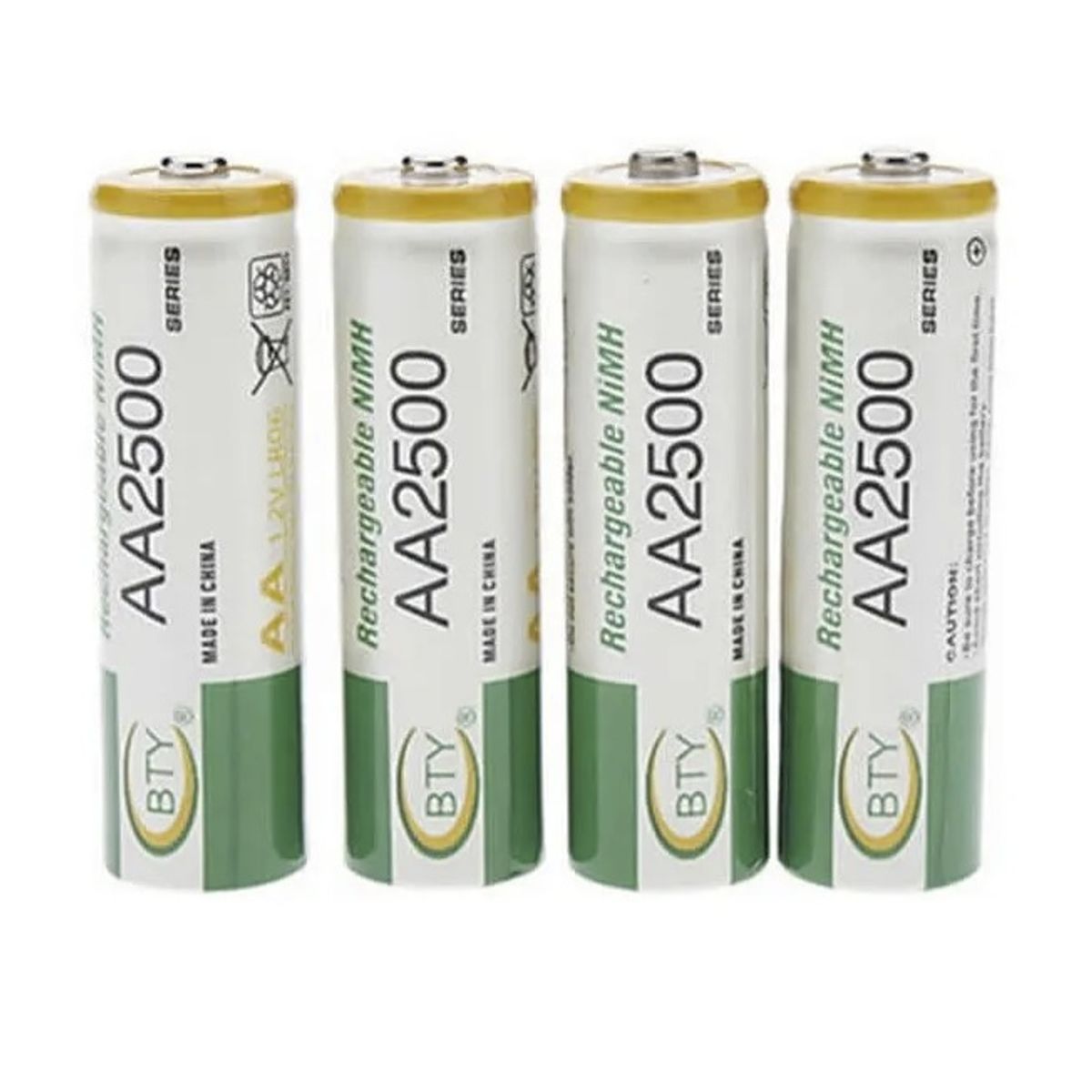 GENERICO - Pack De 4 Pilas Aa Recargables Bty 2500mah Nimh