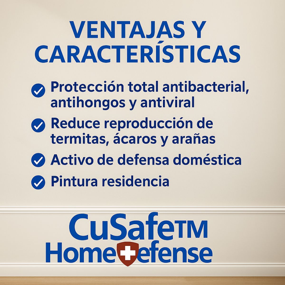 KENT - ESMALTE AGUA - CuSafe™ Home Defense Antibacterial - 1L ROSA PASTEL