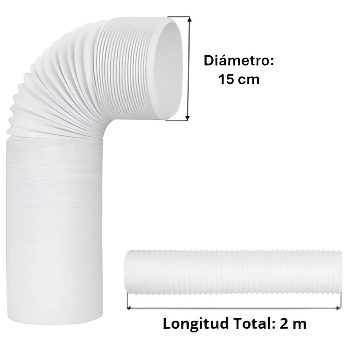 GENERICO - Manga aire acondicionado 15cm x 2 metros