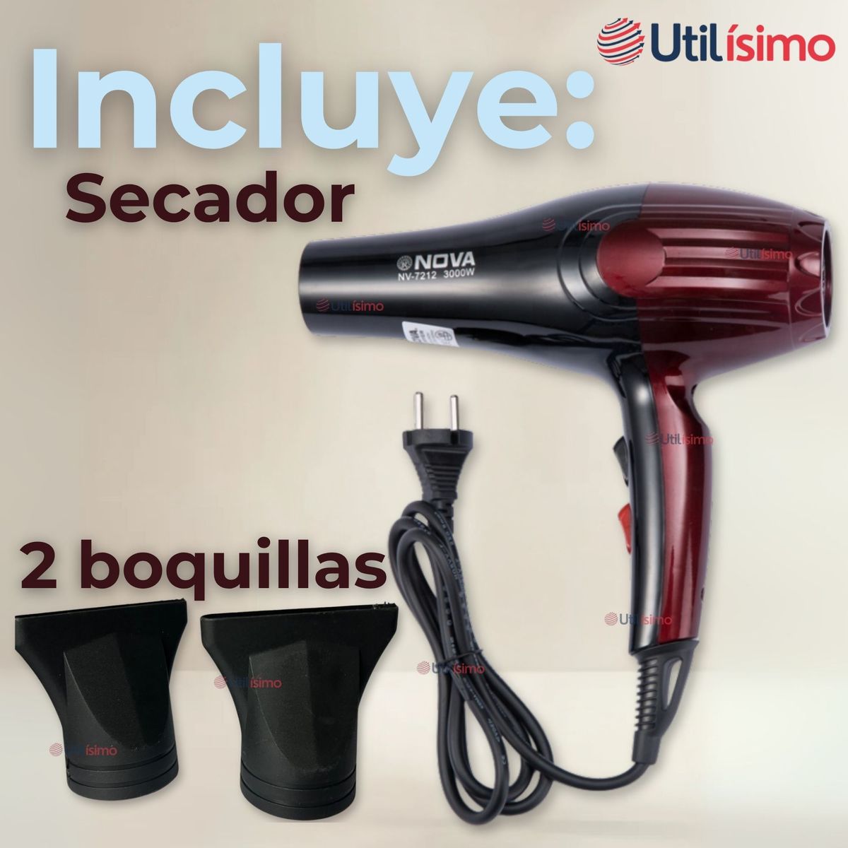 LINE - Secador De Pelo Alta Potencia Profesional 5000W Cabello Peluquería