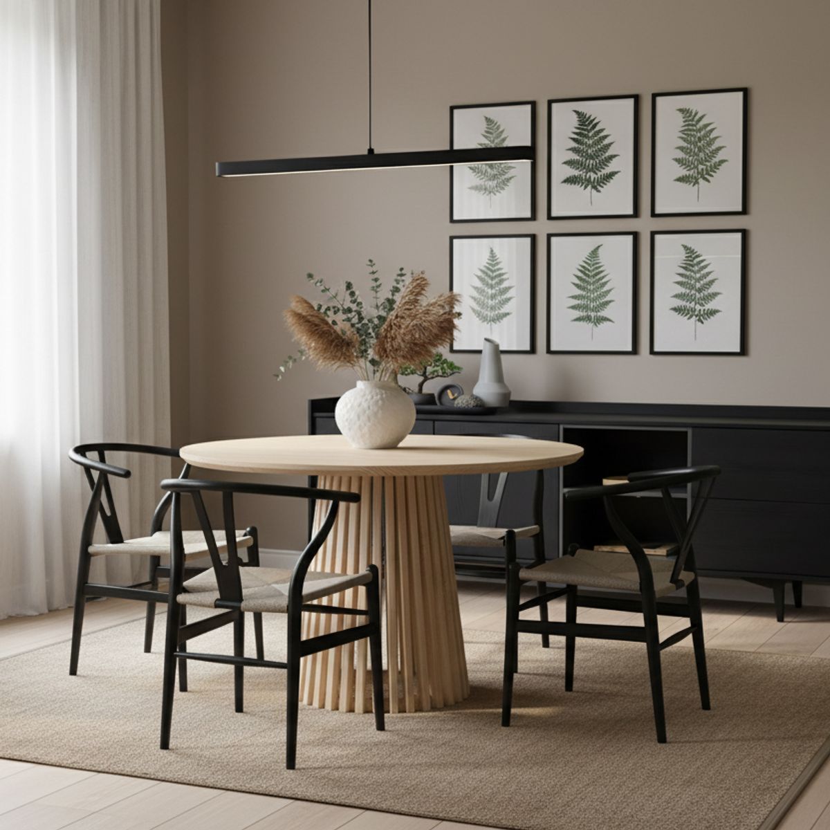 MEDULAR - Mesa de comedor Palisade 4 personas 90 cm