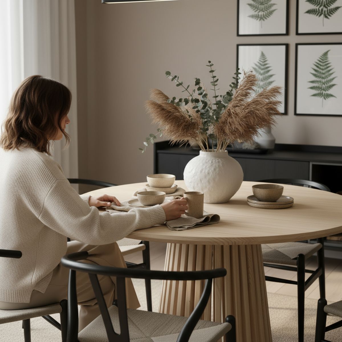 MEDULAR - Mesa de comedor Palisade 4 personas 90 cm