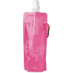 GENERICO - Botella Para Agua Tipo Bolsa Reutilizable Gancho Gimnasio Rosado