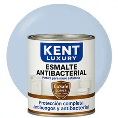 KENT - ESMALTE AGUA SATINADO.- Antibacterial - 1L AZUL SERENITY