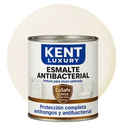 KENT - ESMALTE AGUA SATINADO.- Antibacterial - 1L BLANCO MARFIL