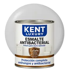 KENT - ESMALTE AGUA SATINADO.- Antibacterial - 1L GRIS NIEBLA