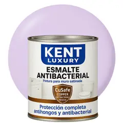 KENT - ESMALTE AGUA SATINADO.- Antibacterial - 1L LILA ALGODÓN