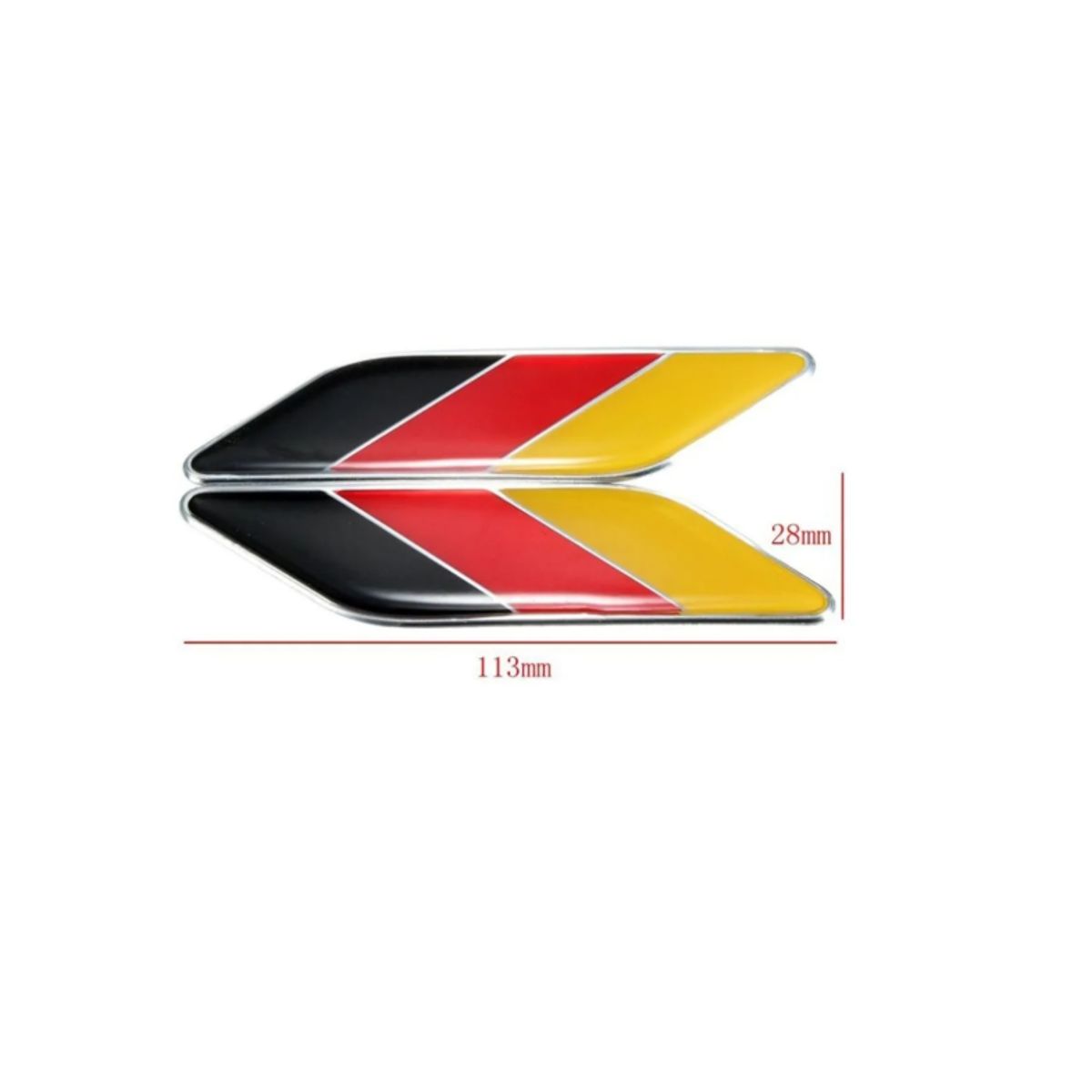 GENERICO - Par Emblema Logo Adhesivo Bandera Alemana Alemania Para Auto