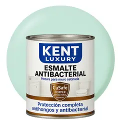 KENT - ESMALTE AGUA SATINADO.- Antibacterial - 1L VERDE HIELO