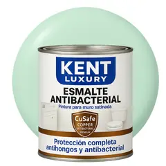 KENT - ESMALTE AGUA SATINADO.- Antibacterial - 1L VERDE MENTA