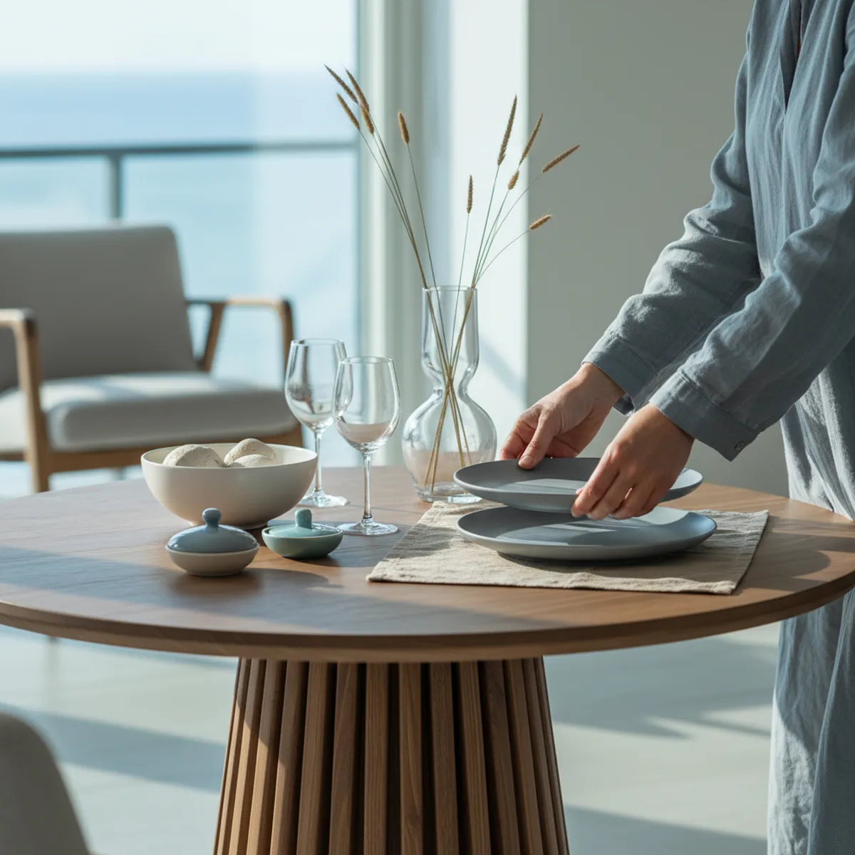MEDULAR - Mesa de comedor Palisade 4 personas 110 cm
