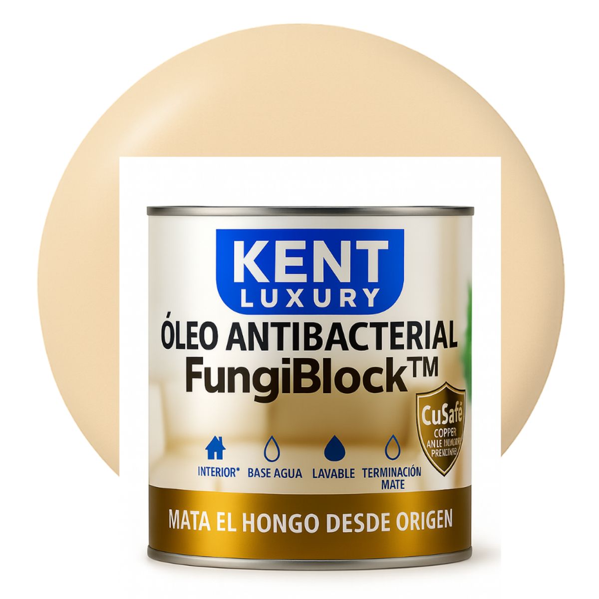 KENT - ÓLEO ANTIBACTERIAL  FungiBlock™ - 1L BEIGE CLARO