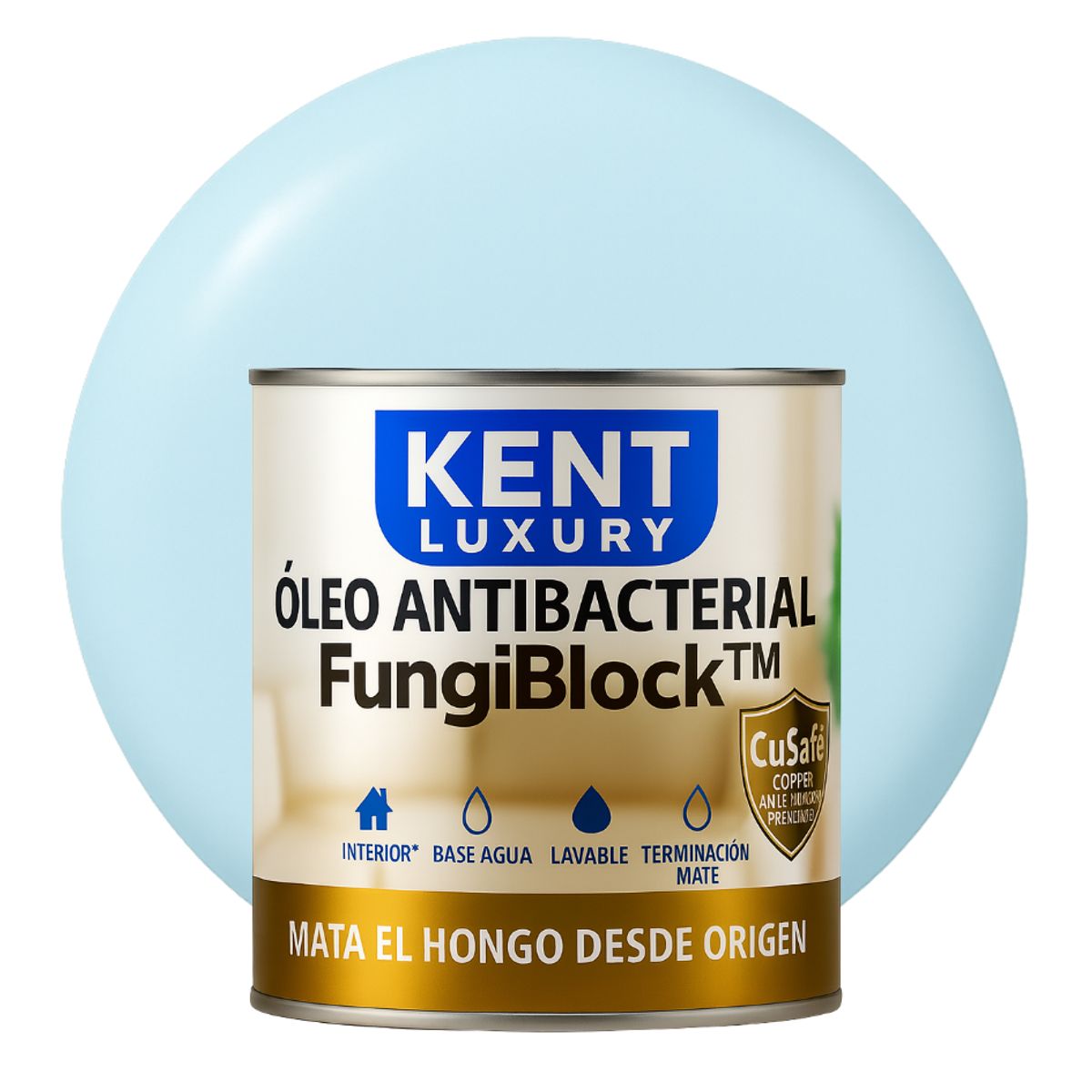 KENT - ÓLEO ANTIBACTERIAL  FungiBlock™ - 1L CELESTE NUBE