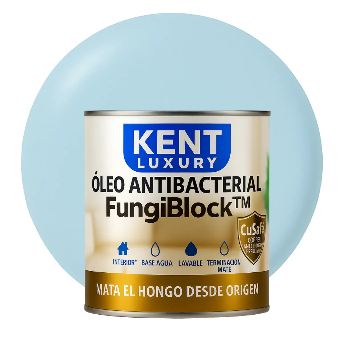 KENT - ÓLEO ANTIBACTERIAL  FungiBlock™ - 1L CELESTE PASTEL