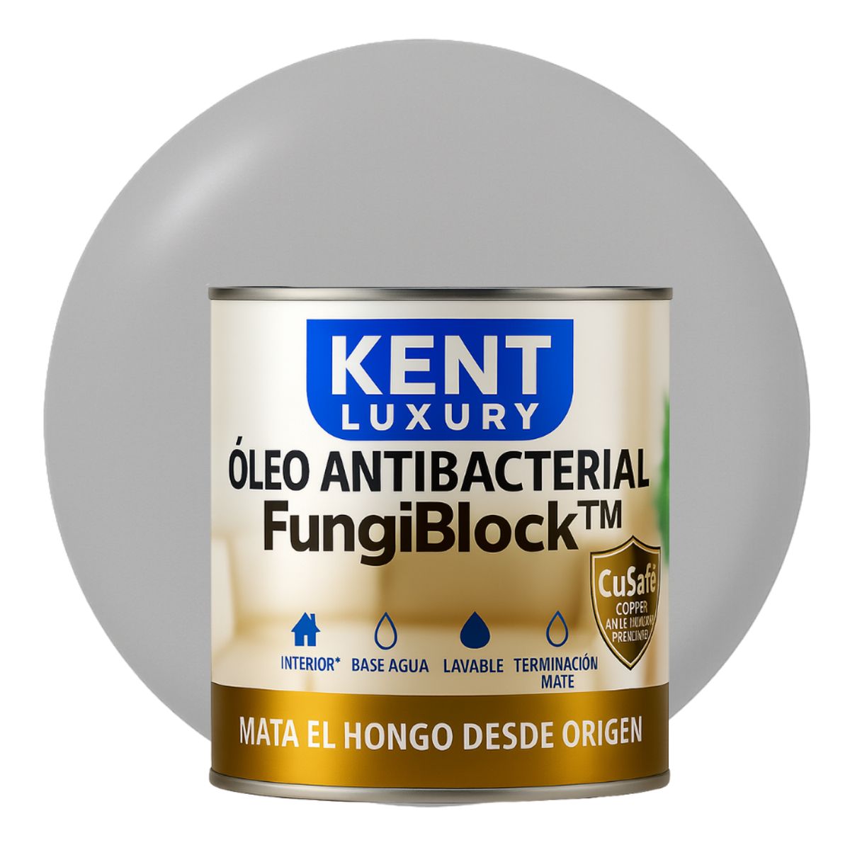 KENT - ÓLEO ANTIBACTERIAL  FungiBlock™ - 1L GRIS PERLA