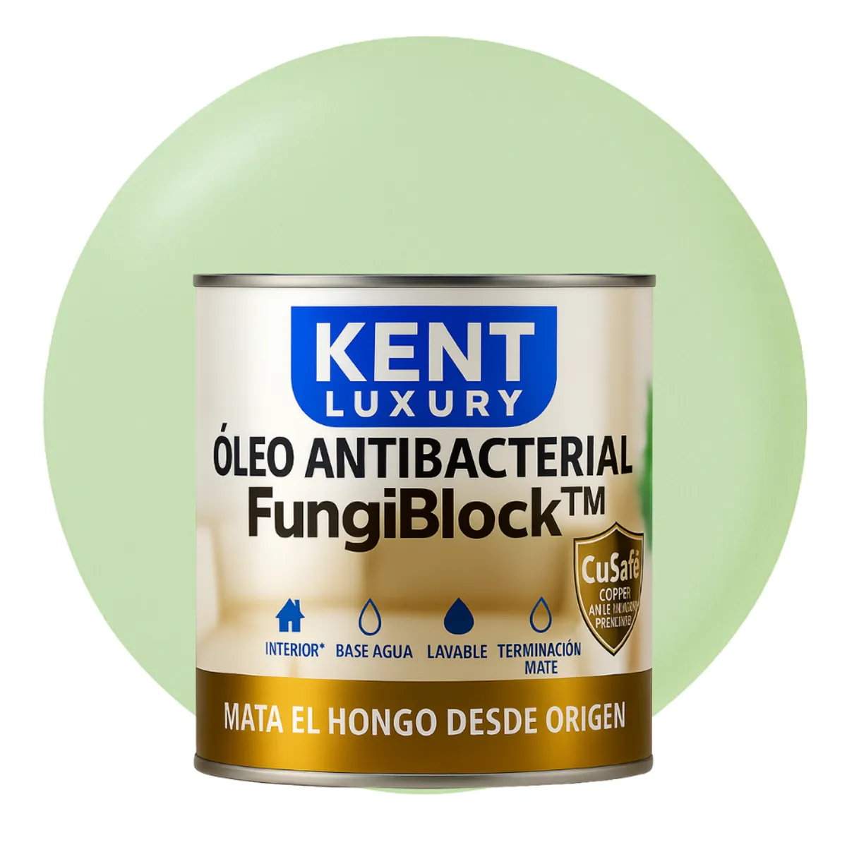 KENT - ÓLEO ANTIBACTERIAL  FungiBlock™ - 1L VERDE PISTACHO CLARO