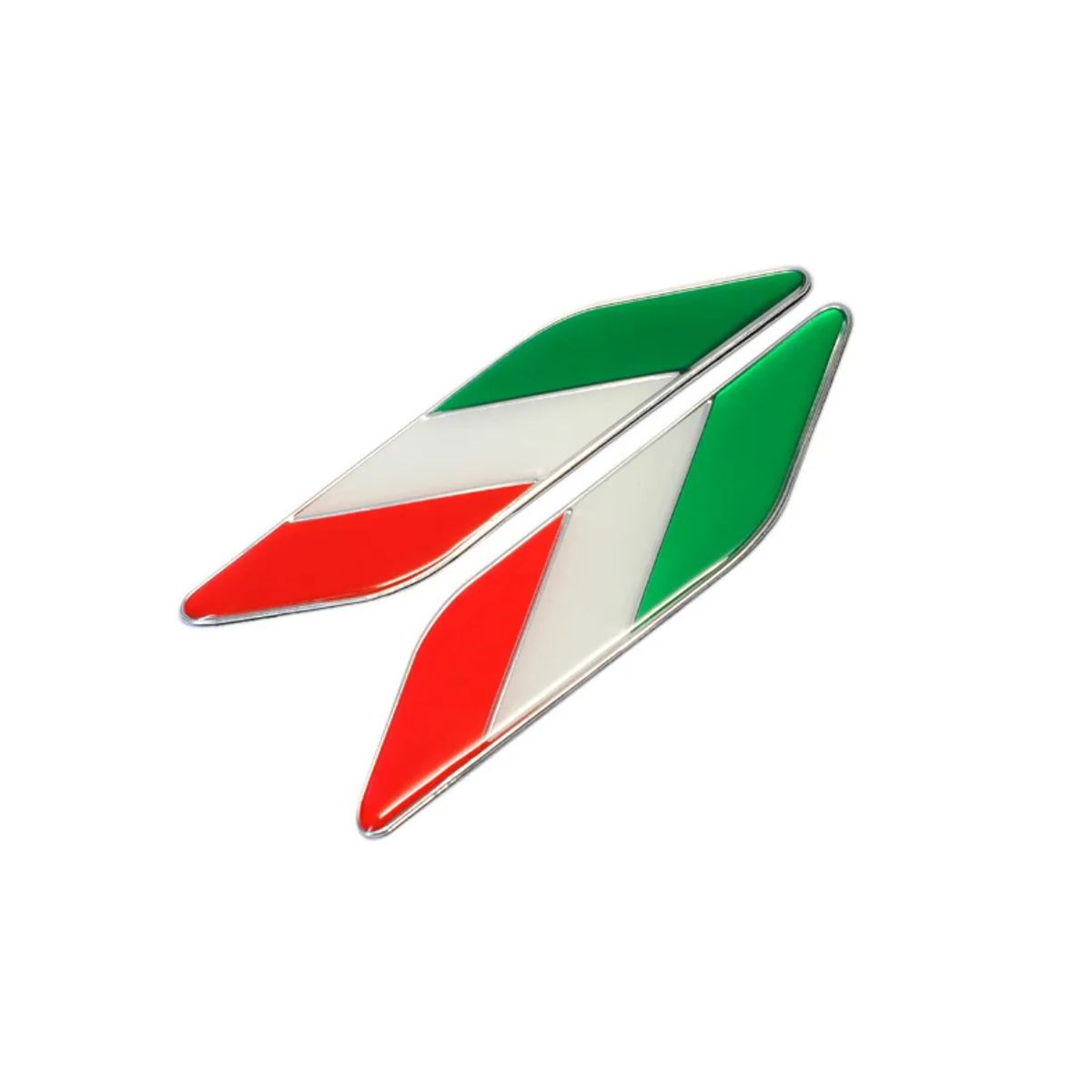 GENERICO - Par Logo Adhesivo Bandera Italia Para Auto