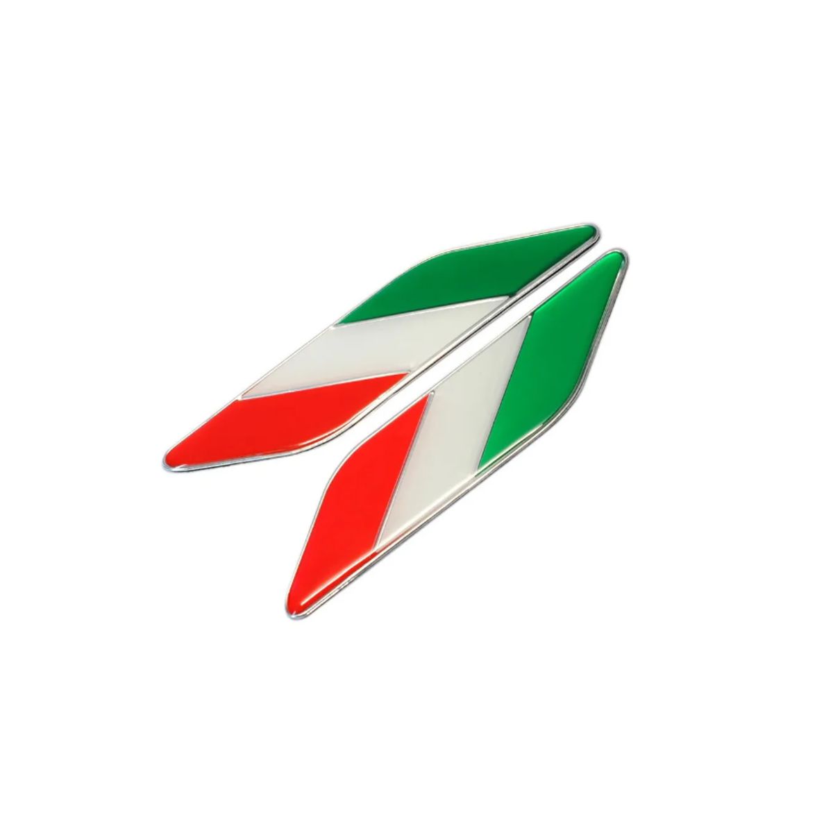 GENERICO - Par Logo Adhesivo Bandera Italia Para Auto