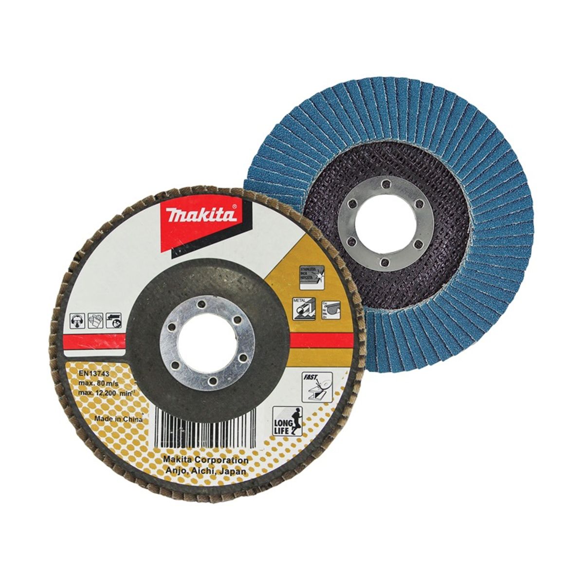 MAKITA - Discos flap para Amoladoras 180X2223mm Z40 Makita B-22822