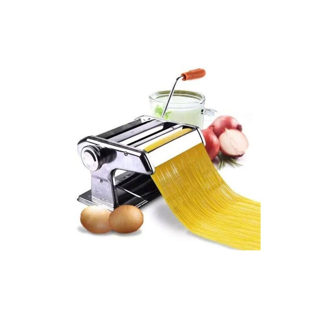 GENERICO - Maquina Manual De Pastas Acero Inoxidable Color Plateado