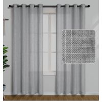 CORTINAS 100% BLACKOUT 2 LIENZO ENGOMADA 140X220 C/U COLOR GRIS