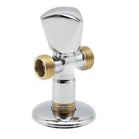 Llave Angular Media Con Dos Salidas Media Y Tres Cuartos Aquakit