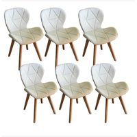 Pack 6 Sillas Mariposa Wood