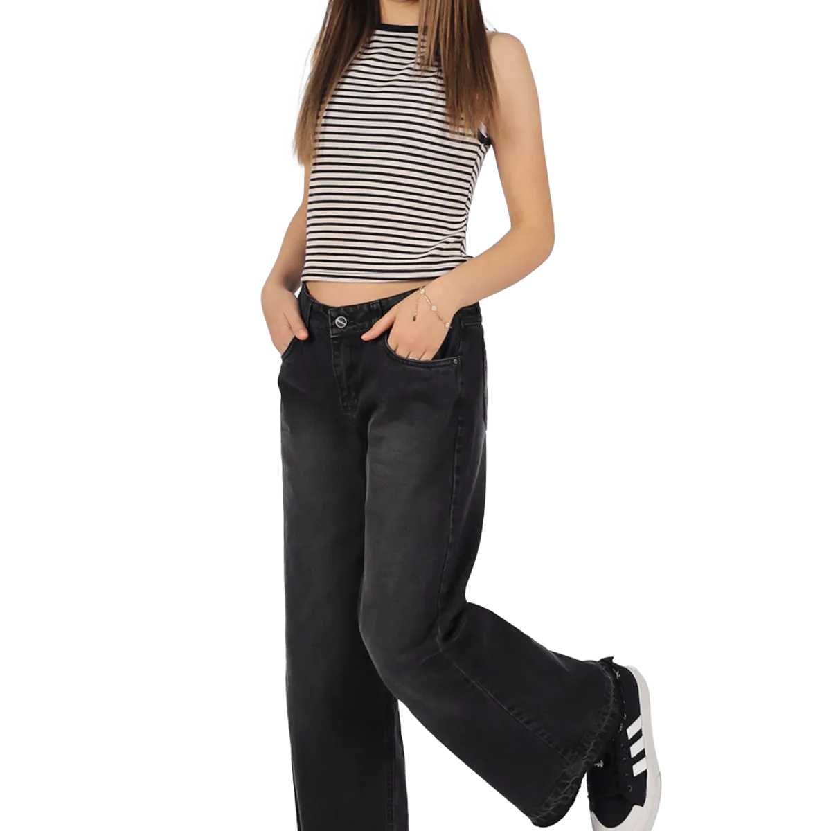 DIVINO JEANS - Jeans Lunita III Negro Divino Teen