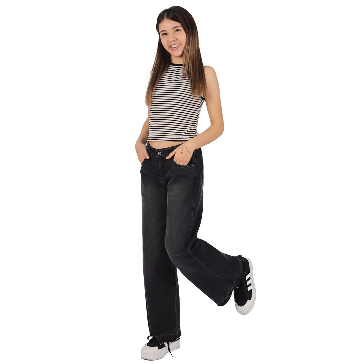 DIVINO JEANS - Jeans Lunita III Negro Divino Teen