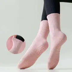 GENERICO - Calcetines Antideslizantes Algodon YOGA PILATES PAR