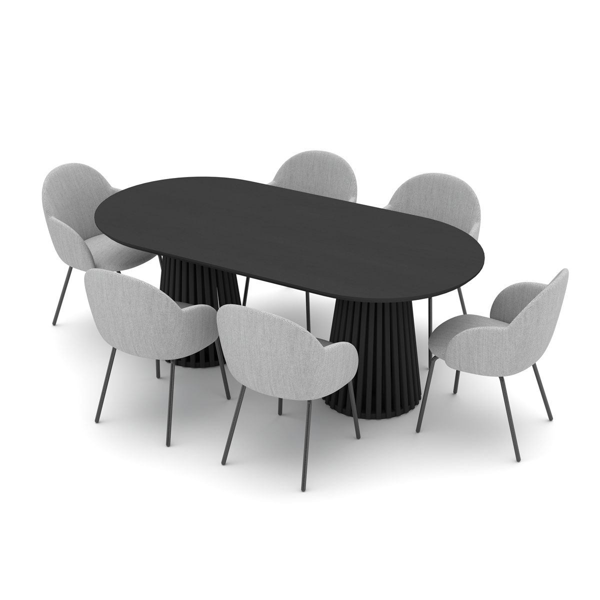 MEDULAR - Mesa de comedor Palisade 6 personas