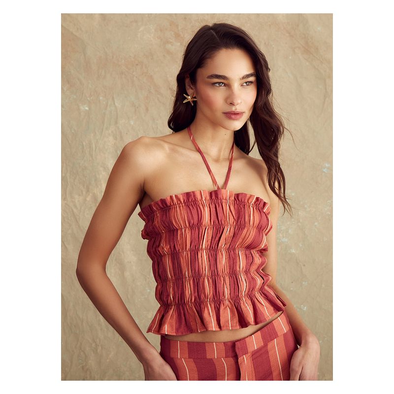 LOUNGE - Top Paradiso Strapless Líneas