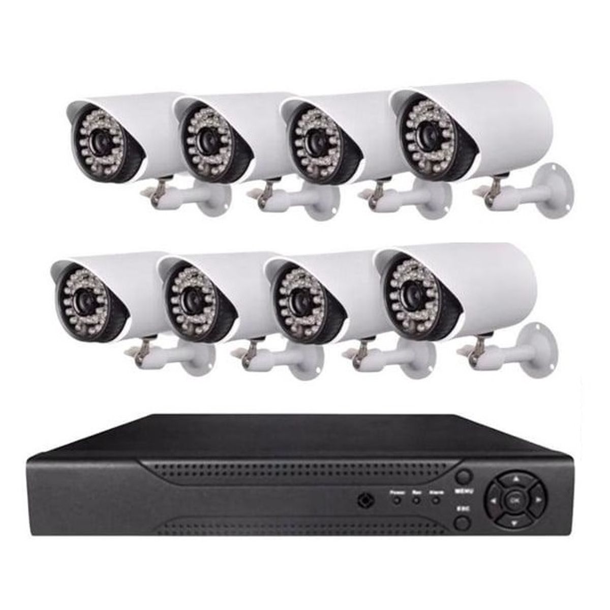 Kit De 8 Cámaras AHD Con DVR 1080p Full HD, marca GENERICO - Foto Principal