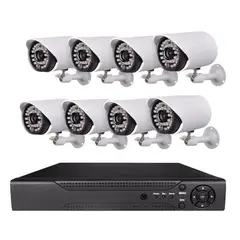 GENERICO - Kit De 8 Cámaras AHD Con DVR 1080p Full HD