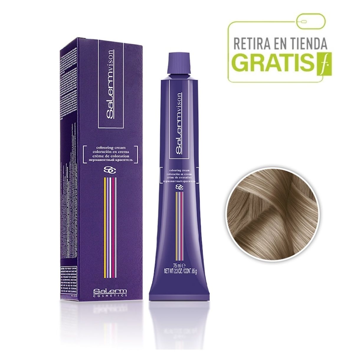 SALERM - SALERM Tintura SalermVision 9.02 Rubio Extra Claro Neutro Perlado