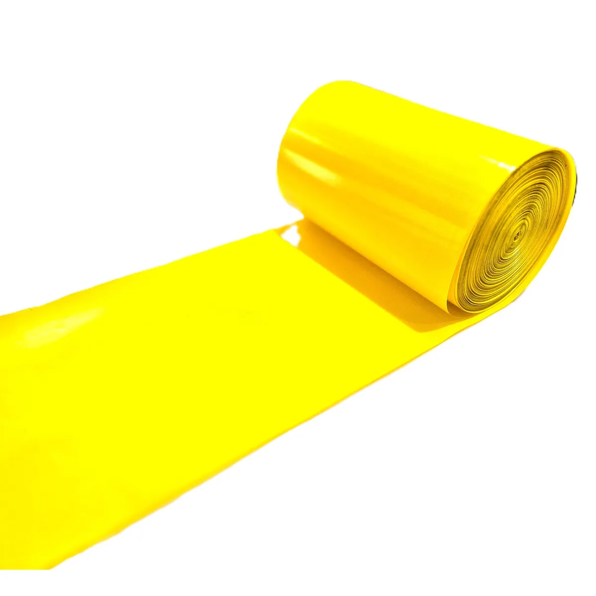 GENERICO - Cinta señalizadora amarilla plástica de15 cms x 350 mts  rollo 5 kilos