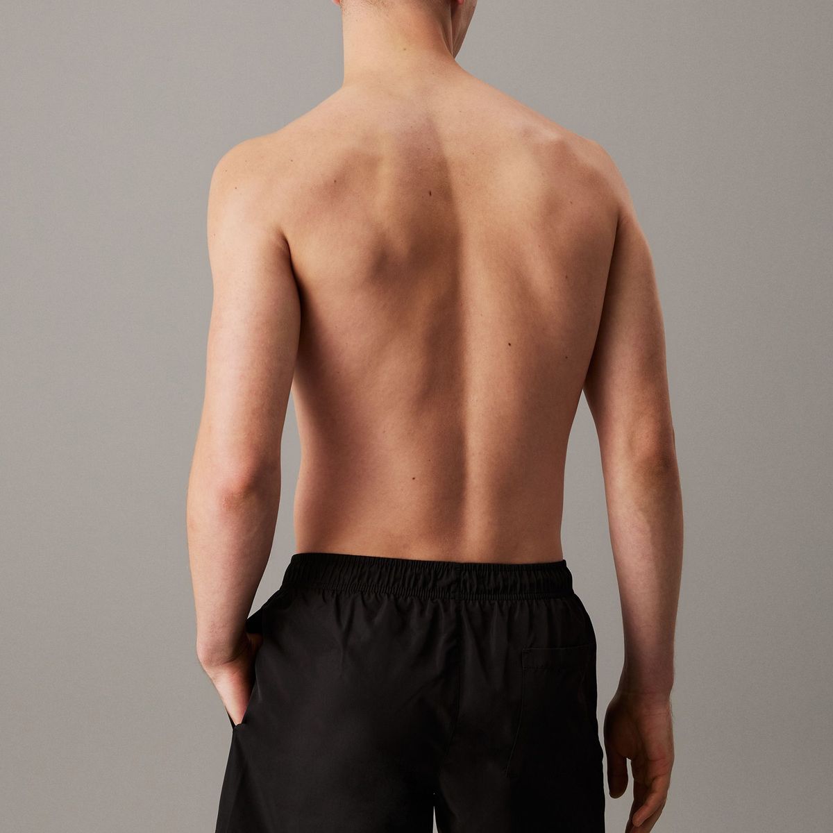 CALVIN KLEIN - Traje de Baño Corto Ck Monogram Negro Calvin Klein