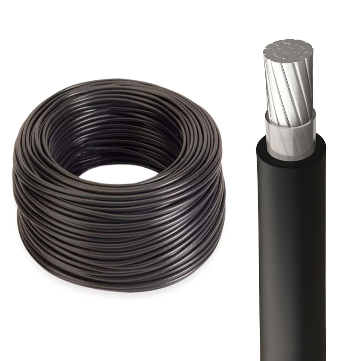 GENERICO - Cable Aluminio Subterráneo 1x35mm Aislado rollo 100mts