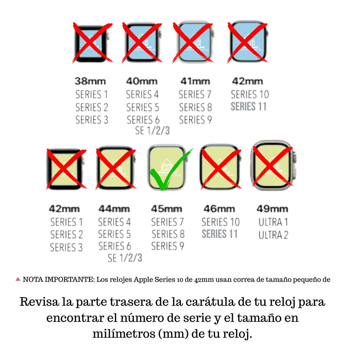 GENERICO - Pack Correa Más Protector Abierto Para Apple Watch 45MM