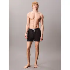 CALVIN KLEIN - Traje de Baño Largo Medio Ck Monogram Negro