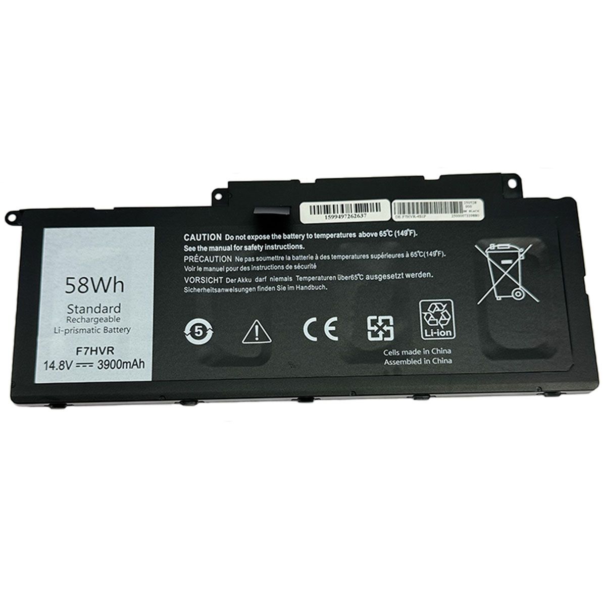 GENERICO - Bateria TecBattery Pro para Dell F7HVR 3900mAh 148V